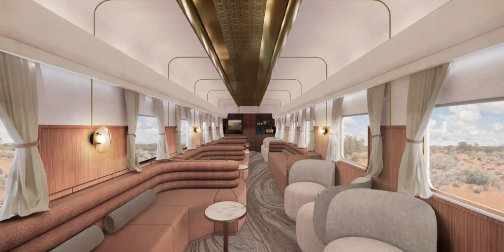 The Ghan Gold Premium Lounge Carriage